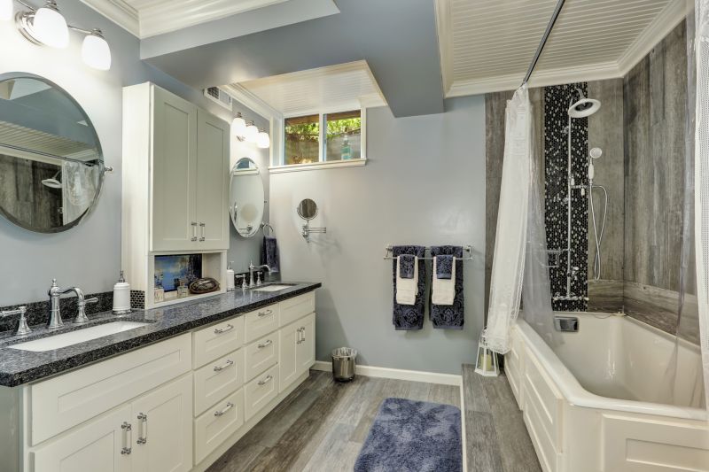Double Vanity with Modern Fixtures